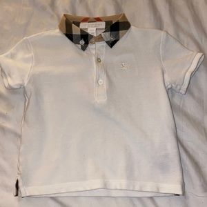 Kids burberry polo shirt